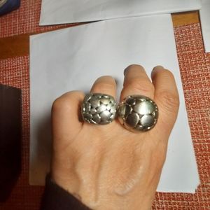 silver matching rings for men and woman